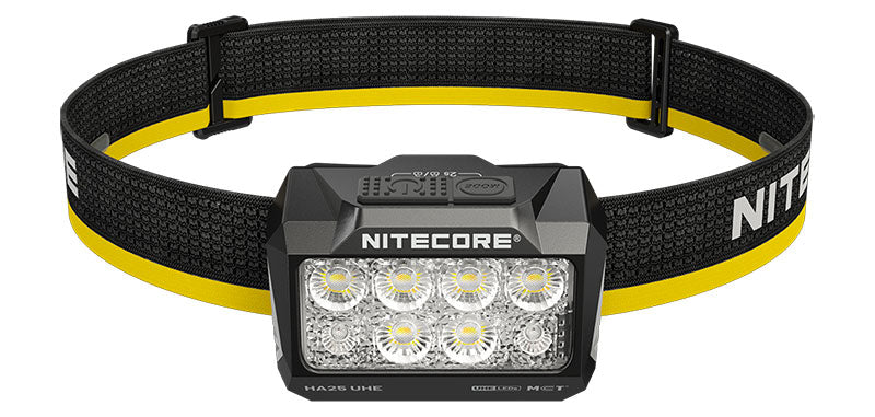 Lampe frontale Nitecore HA25 UHE 800 lumens portée 120 m étanche IP66