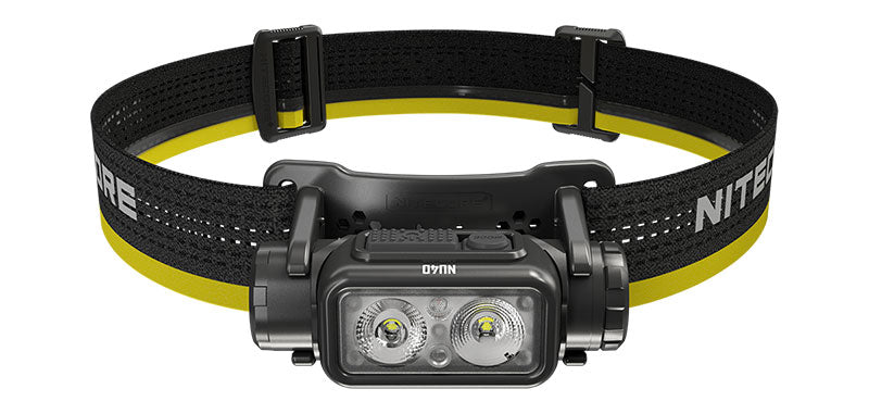 Lampe frontale Nitecore NU40 1 000 lumens portée 100 m rechargeable USB-C étanche IP68