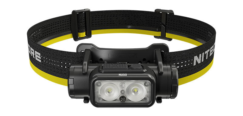 Lampe frontale Nitecore NU50 1 400 lumens portée 130 m rechargeable USB-C étanche IP68