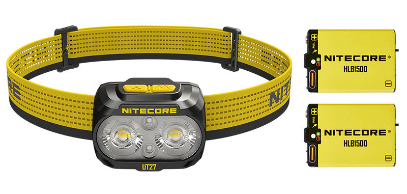 Lampe frontale Nitecore UT27 Pro 800 lumens portée 168 m rechargeable USB-C étanche IP66