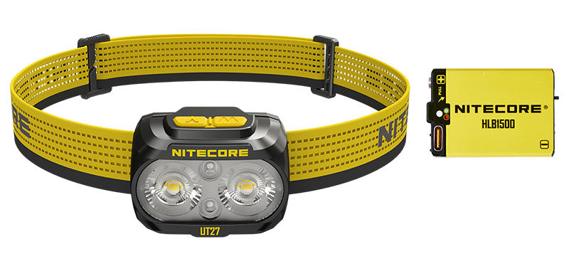 Lampe frontale Nitecore UT27 800 lumens portée 168 m rechargeable USB-C étanche IP66