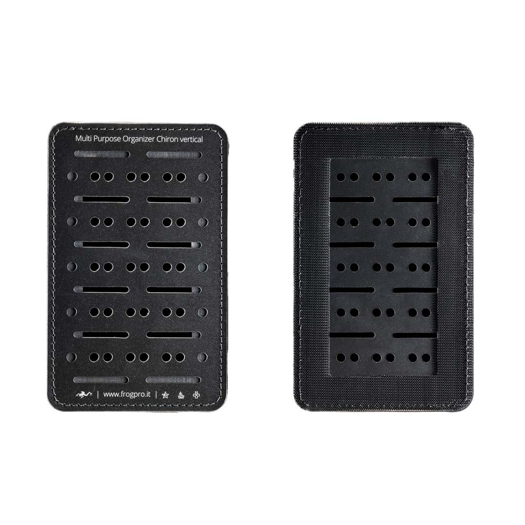 Panneau organisateur Chiron vertical Frog Pro en technopolymère MOLLE Multi-Dot