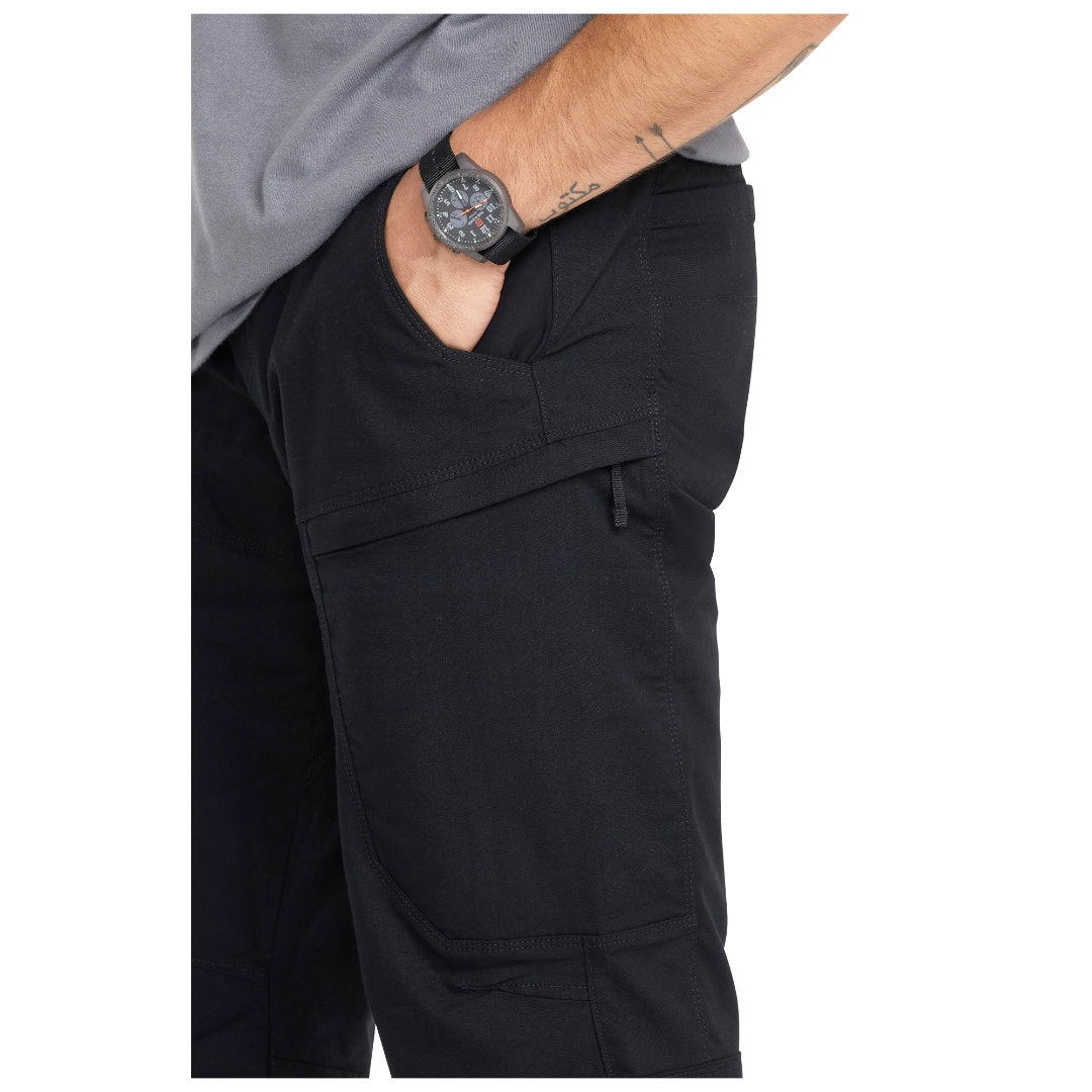 Pantalon Apex 5.11 Tactical toile Flex-Tac dix poches coupe droite et gousset d'aisance