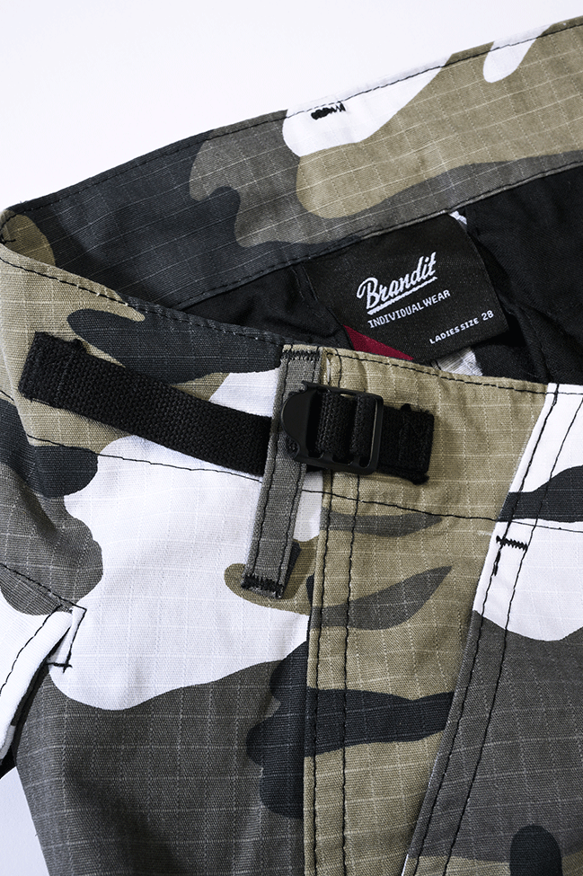 Pantalon Brandit BDU coupe femme en coton ripstop déperlant genoux et assise renforcés