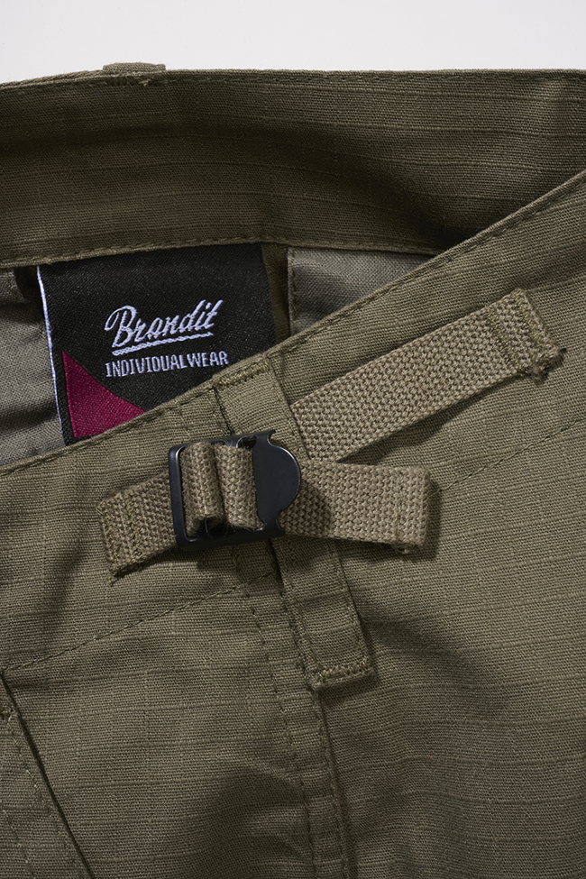 Pantalon Brandit BDU coupe femme en coton ripstop déperlant genoux et assise renforcés