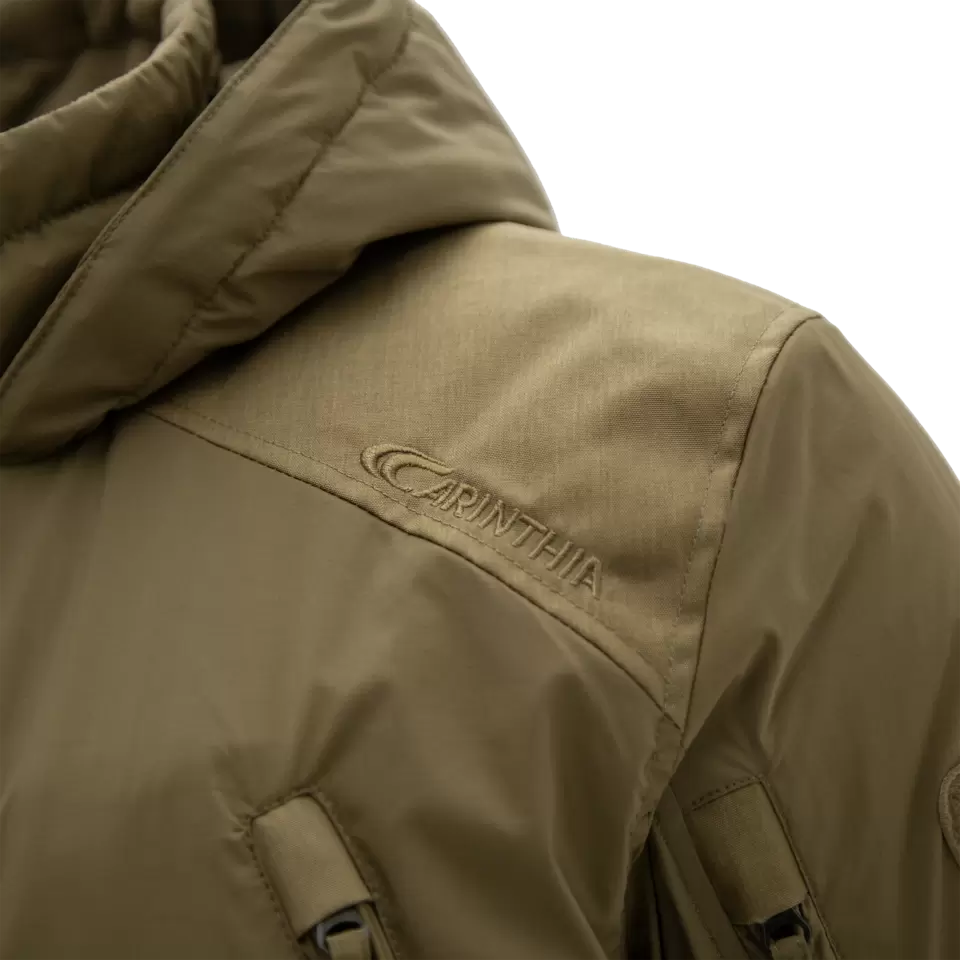Parka Carinthia MIG 5.0 tissu SOF 2L G-LOFT 125 g/m² jusqu'à -15 °C, accès latéral