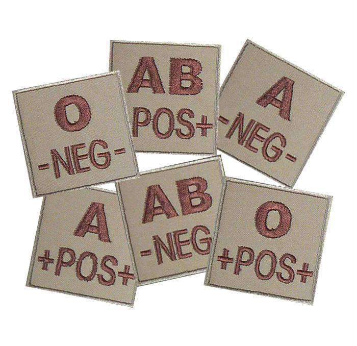 Patch groupe sanguin basse visibilité PVC