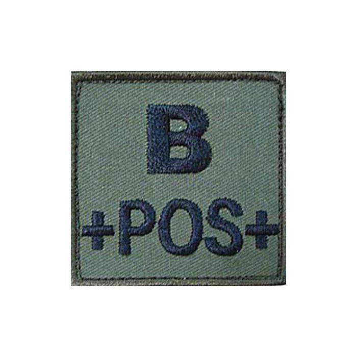 Patch groupe sanguin basse visibilité Tissu