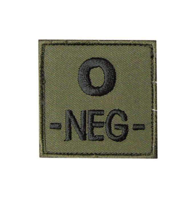 Patch groupe sanguin basse visibilité Tissu