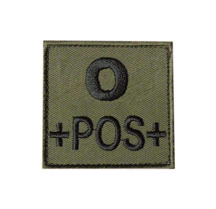 Patch groupe sanguin basse visibilité Tissu