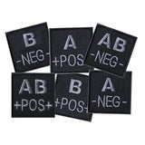Patch groupe sanguin basse visibilité Tissu