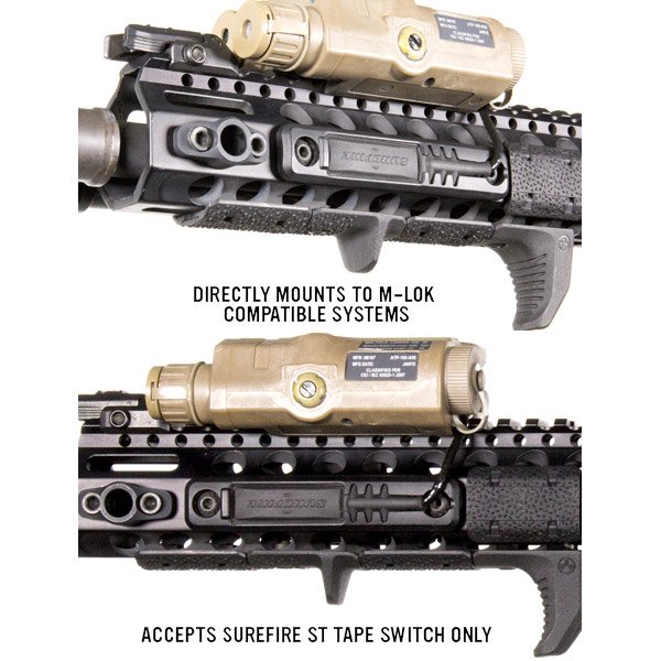 Plaque de montage M-LOK Magpul pour interrupteur Surefire ST en polymère