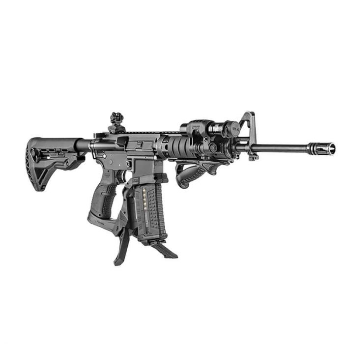 Plateforme bipied FAB Defense AR-Podium à déploiement rapide par bouton pour AR15/M4
