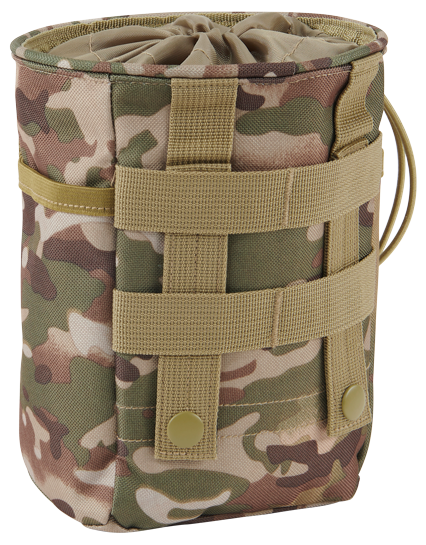 Pochette Brandit MOLLE Tactical 2,5 L collerette à cordon et deux poches latérales