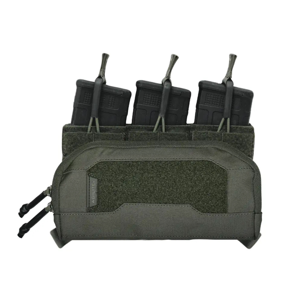 Pochette admin Agilite Wide 26 x 13 cm à dos MOLLE 6 x 3 avec deux inserts fournis