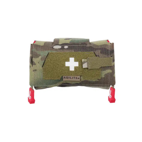 Pochette de premiers secours Agilite MD2 IFAK vendue vide à ouverture ambidextre