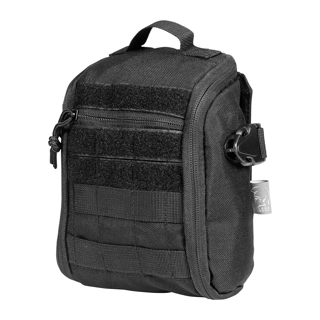 Pochette médicale Ares MOLLE détachable à ouverture complète et compartiments élastiques