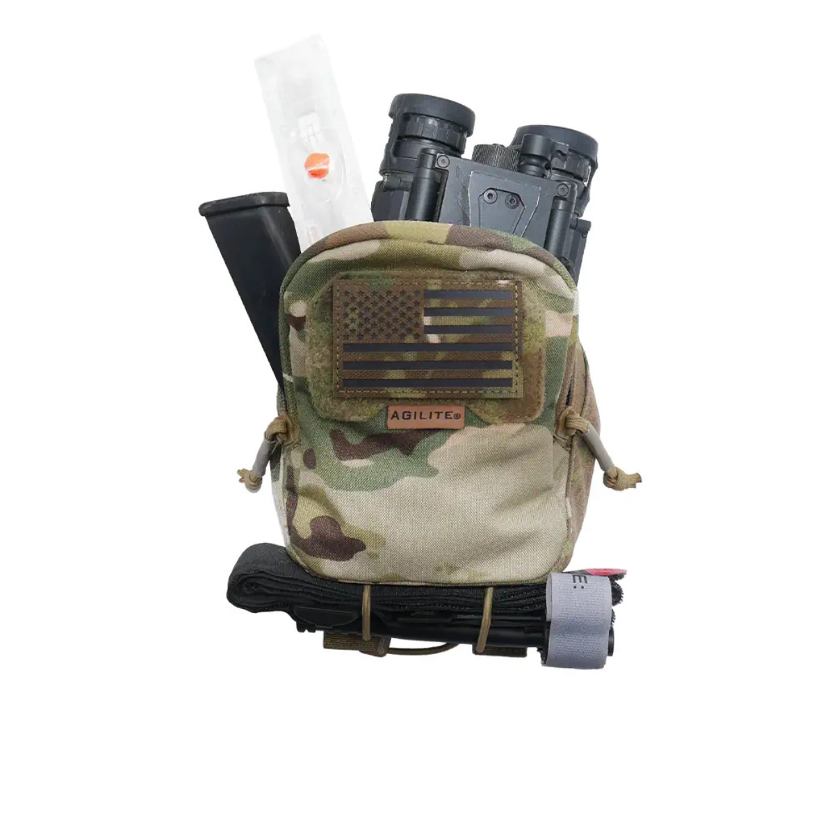 Pochette multi-usages Agilite General Purpose en polyamide 500D à dos MOLLE 3 x 3