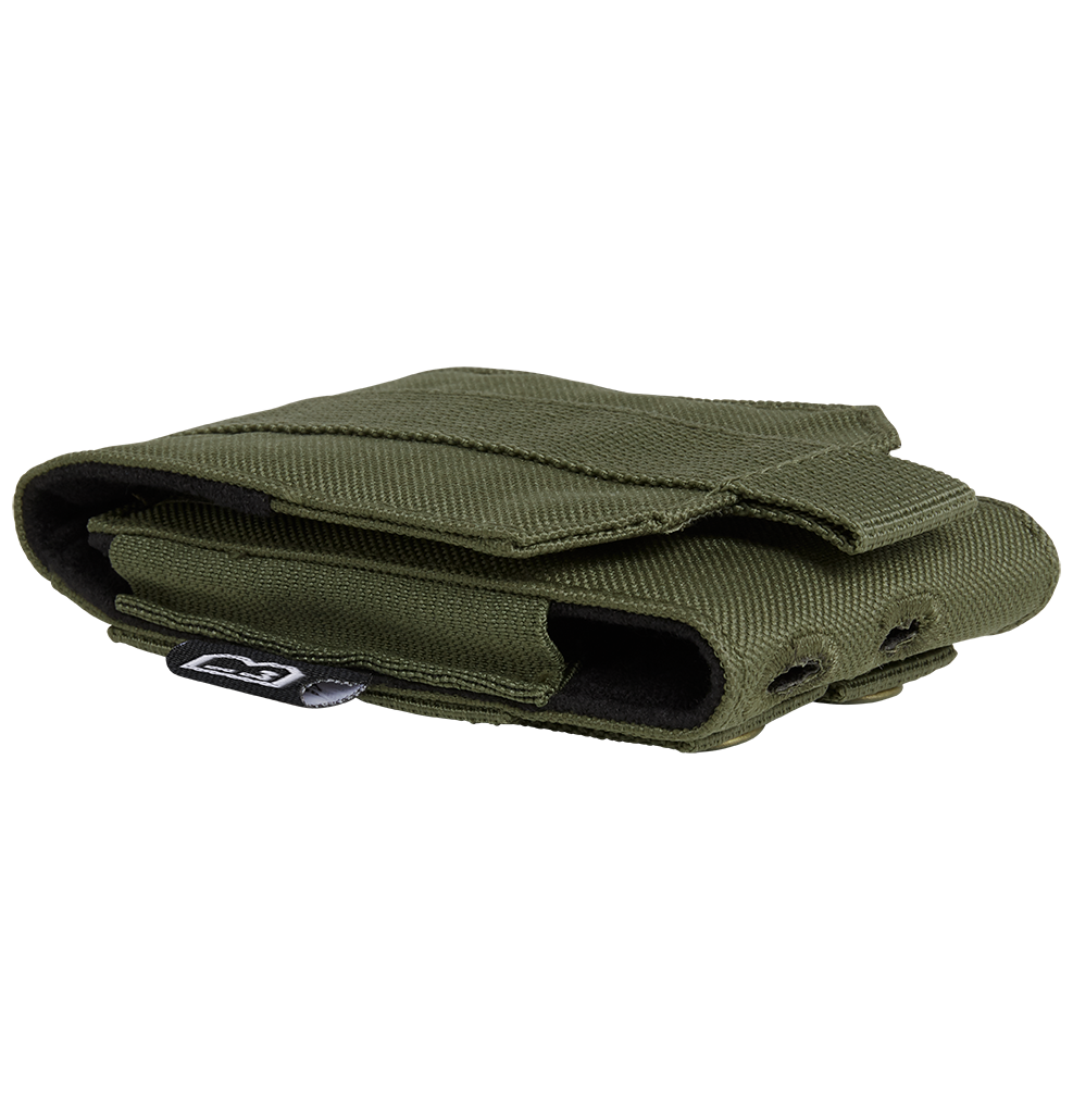 Pochette téléphone Brandit MOLLE format moyen rabat auto-agrippant 13 x 7 x 2,5 cm