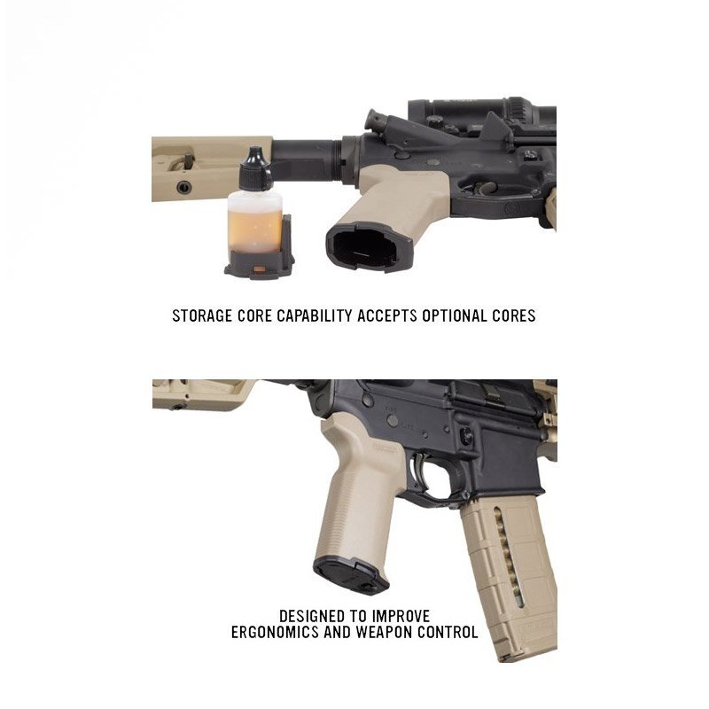 Poignée pistolet MOE-K2+ Magpul pour AR15 et M4 surmoulage caoutchouc trappe de rangement