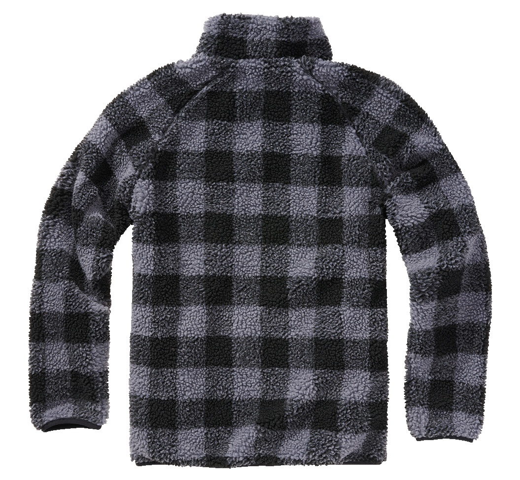 Polaire Brandit Teddyfleece Troyer doublée col montant quatre poches et bas élastiqué