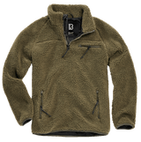 Polaire Brandit Teddyfleece Troyer doublée col montant quatre poches et bas élastiqué