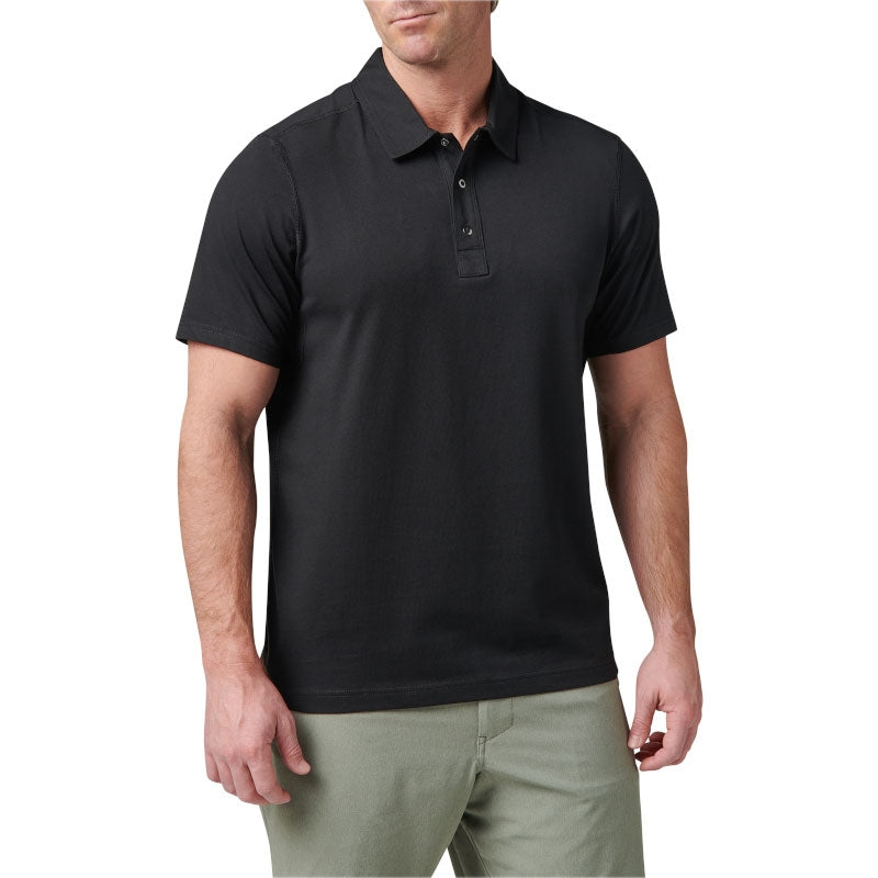 Polo Archer Crest 5.11 Tactical coton pima extensible à col deux parties