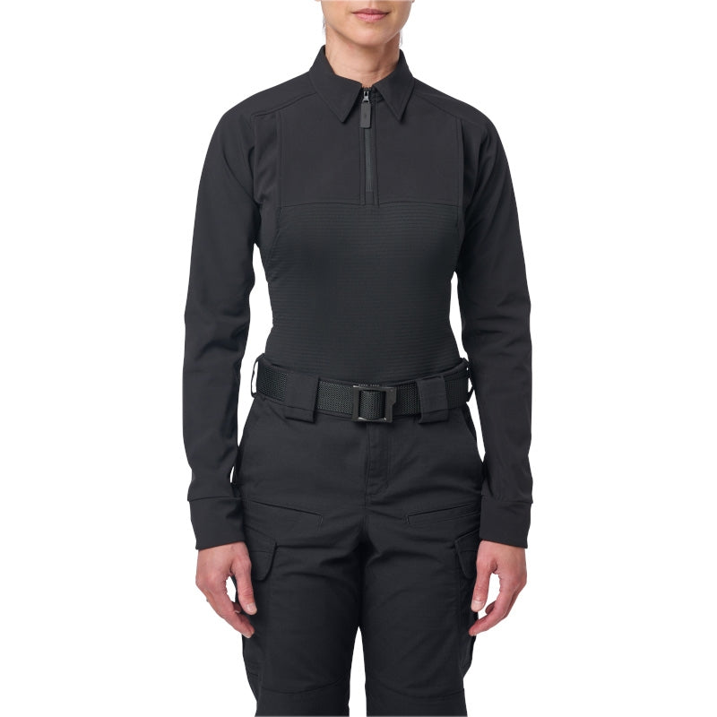 Polo Professional femme 5.11 Tactical coton piqué 6,8 oz à col baleiné