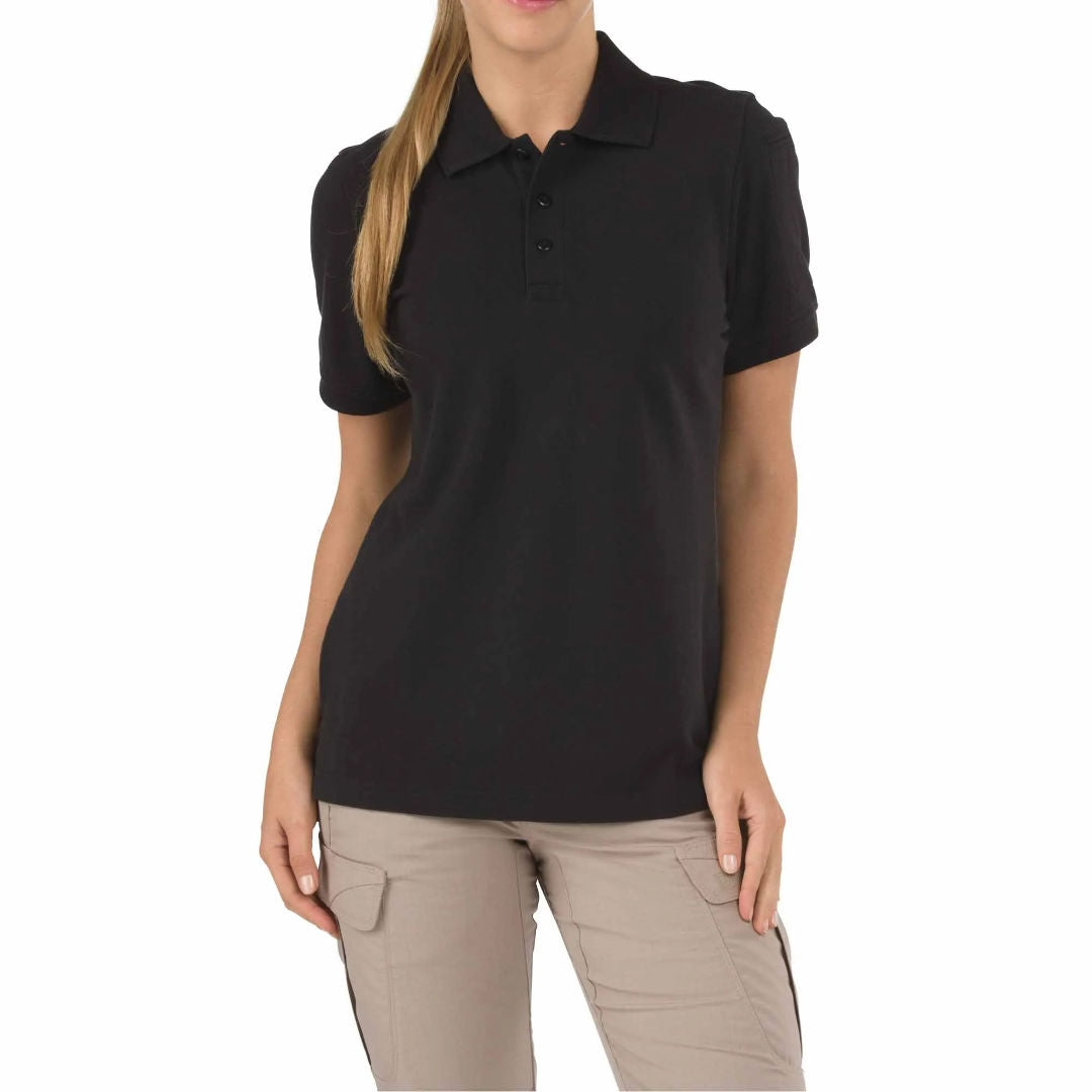Polo Professional femme 5.11 Tactical coton piqué 6,8 oz à col baleiné