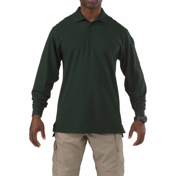 Polo Professionnel manches longues 5.11 Tactical coton piqué 193 g prélavé