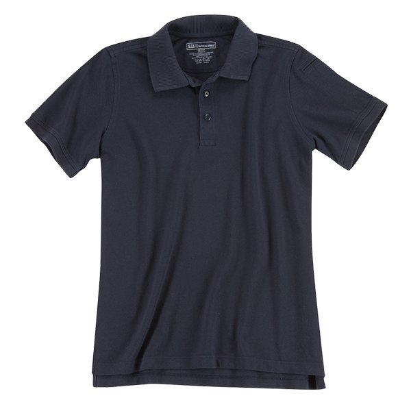 Polo Utility femme 5.11 Tactical coton polyester à coupe longue fendue