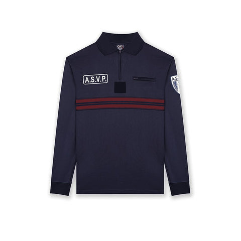 Polo de service manches longues GK Professional ASVP maille respirante poche à glissière