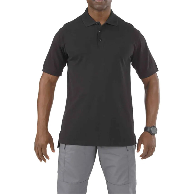 Polo professionnel manches courtes 5.11 Tactical coton jersey 193 g col à baleines flexibles