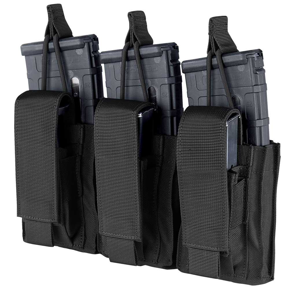 Porte-chargeur Condor Triple Kangaroo Gen II trois chargeurs fusil et trois pistolet