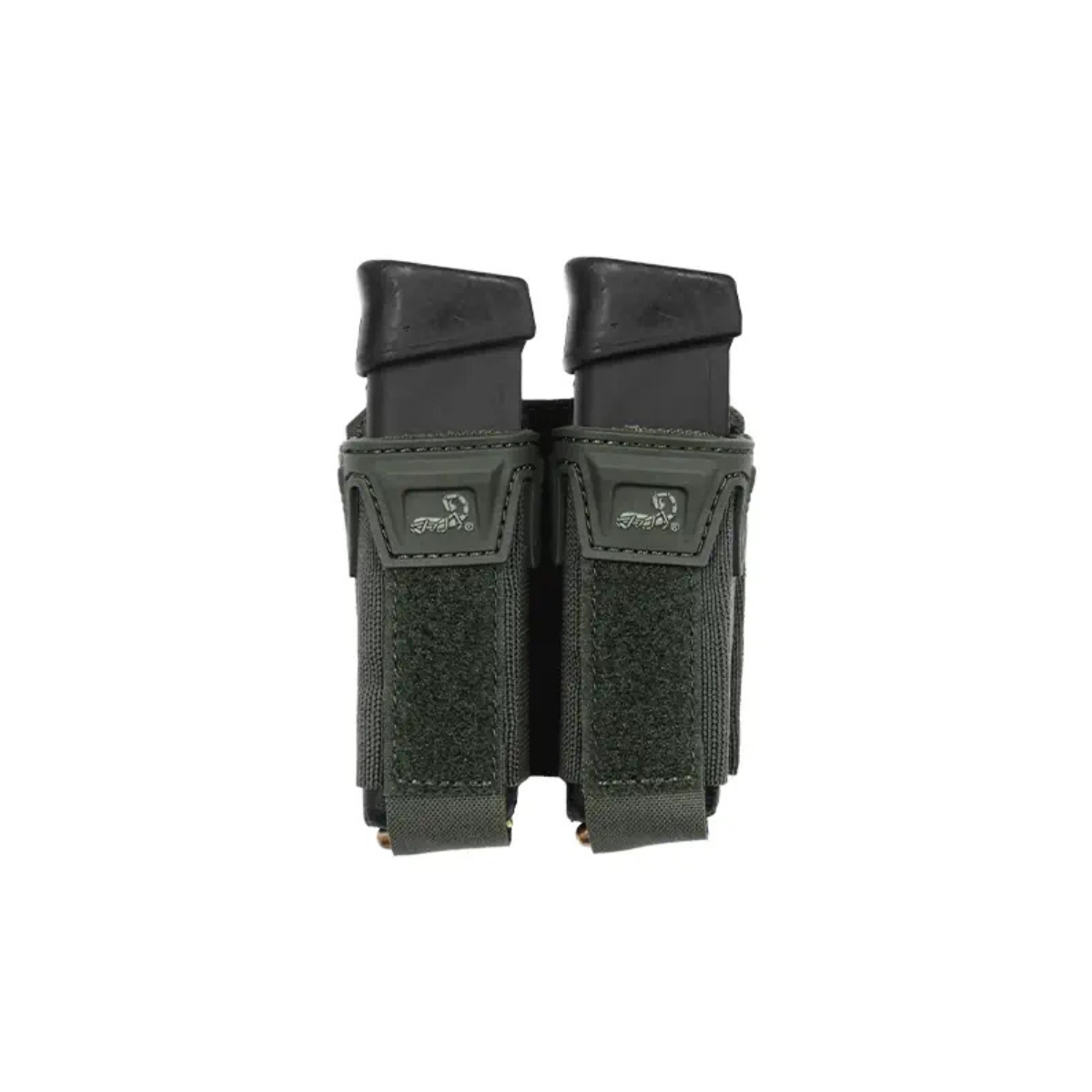 Porte-chargeur double Agilite Pincer Pistol 9 mm à puits polymère et dos MOLLE