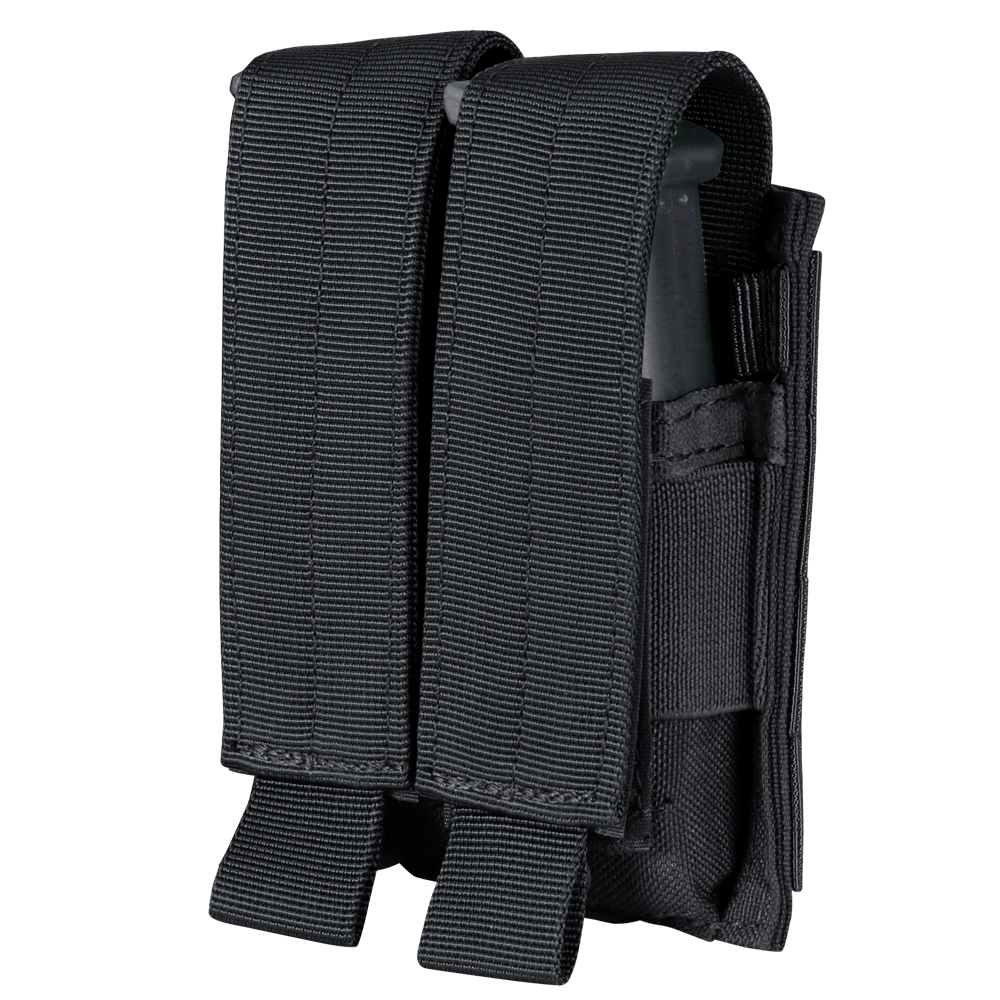 Porte-chargeur fermé Condor Double Pistol rabat amovible convertible en ouvert