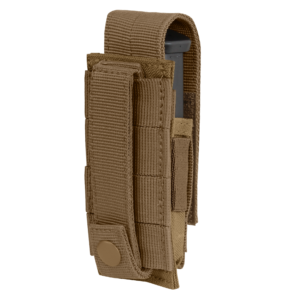 Porte-chargeur fermé Condor Single Pistol rabat amovible et bride élastique