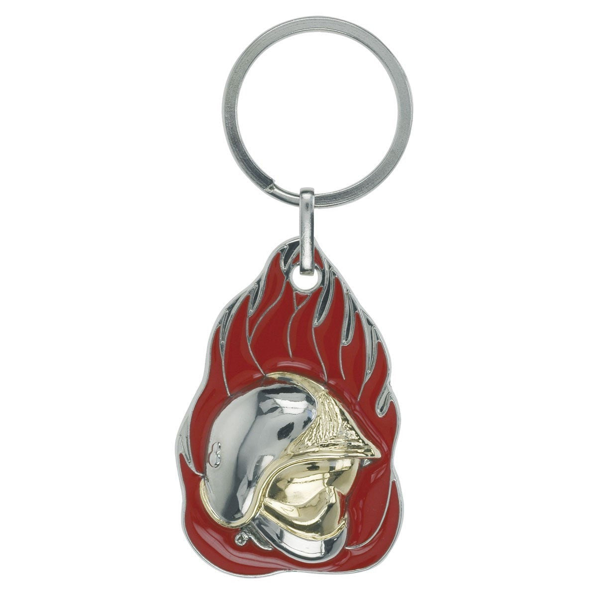 Porte-clés Patrol Equipement Flamme sapeurs-pompiers métal relief trois dimensions