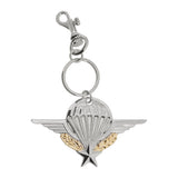 Porte-clés de brevet parachutiste Boussemart insigne de tradition aéroportée