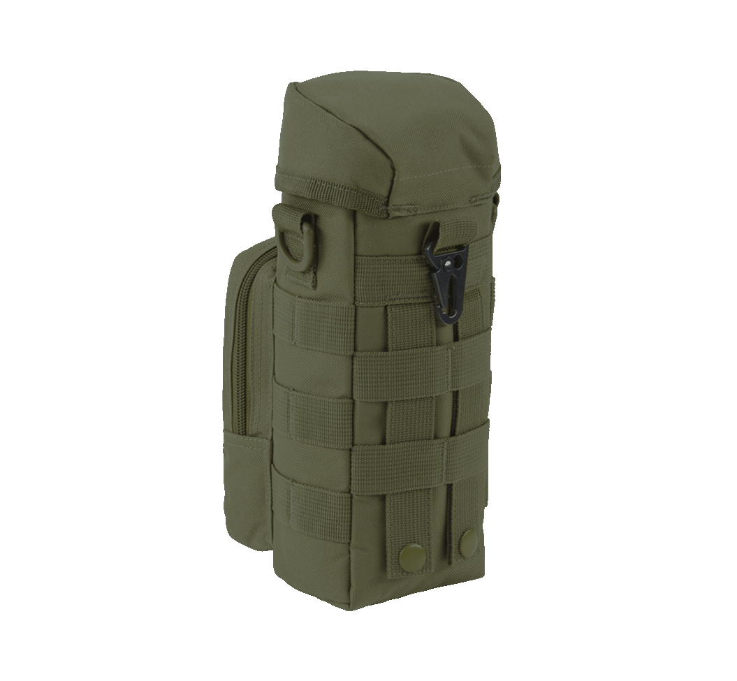 Porte-gourde Brandit MOLLE II à glissière poche frontale filet et anneaux en D