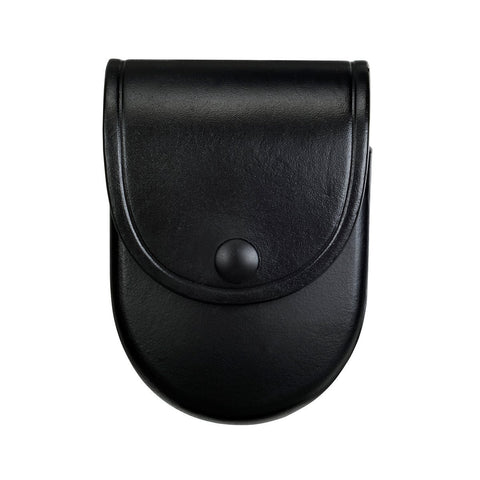 Porte-menottes Centurion ASP en cuir avec couvercle de protection et boucle Snap-Loc