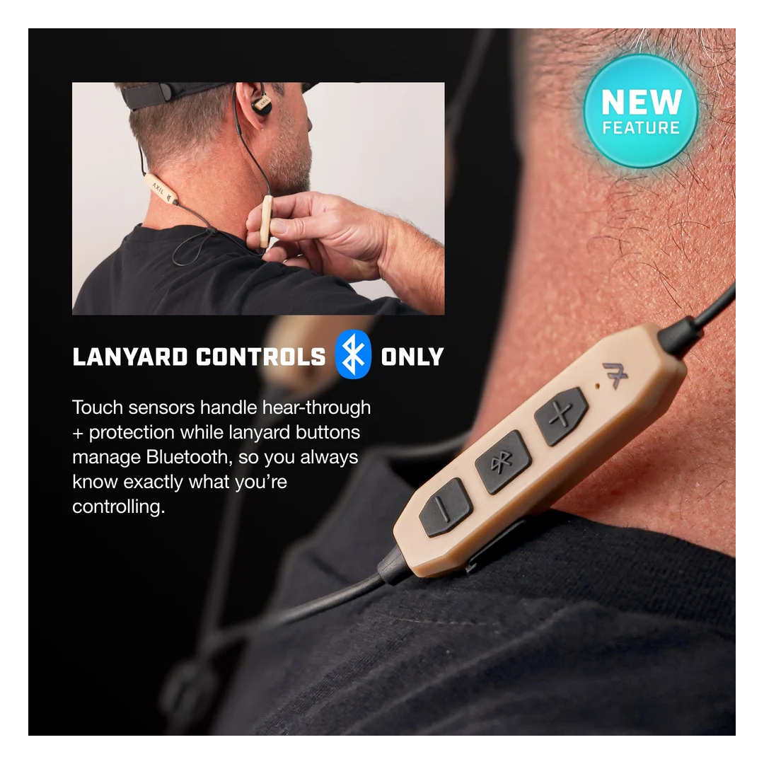 Protections auditives électroniques AXIL GS Extreme 3.0 Bluetooth 5.3 et 26 dB SNR