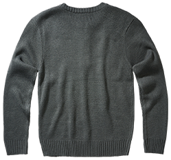 Pull Brandit Army en maille polyacrylique col rond à fermeture éclair et bords côtes