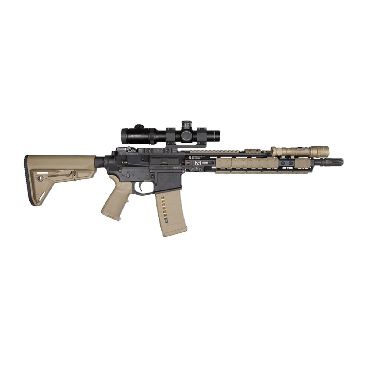 Rail Picatinny décalé M-LOK Magpul en aluminium 3 fentes positions 11 h et 1 h