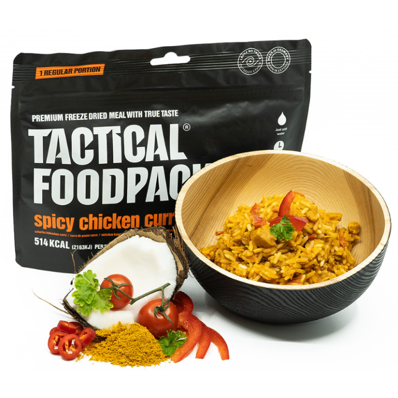 Ration de survie Tactical Foodpack Poulet épicé au curry