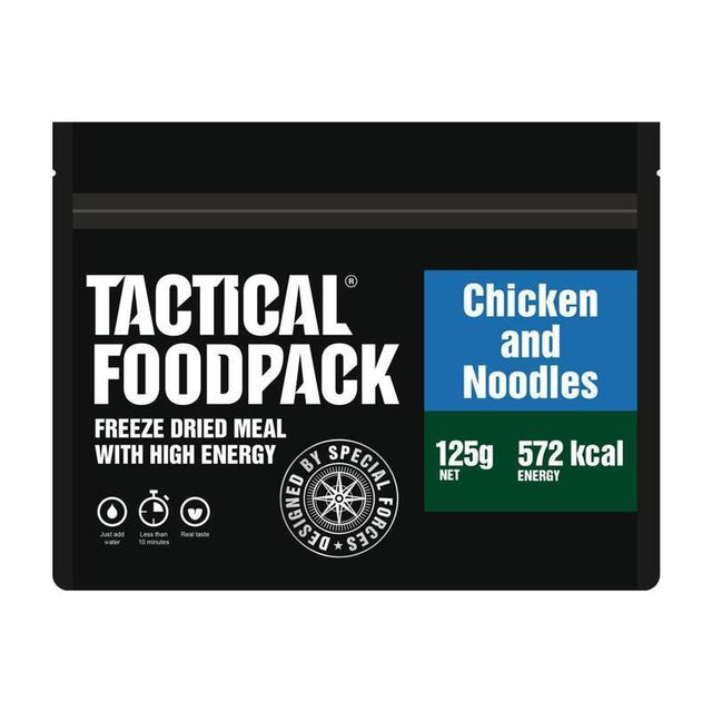 Ration lyophilisée Tactical Foodpack Pâtes & Poulet 572 Kcal
