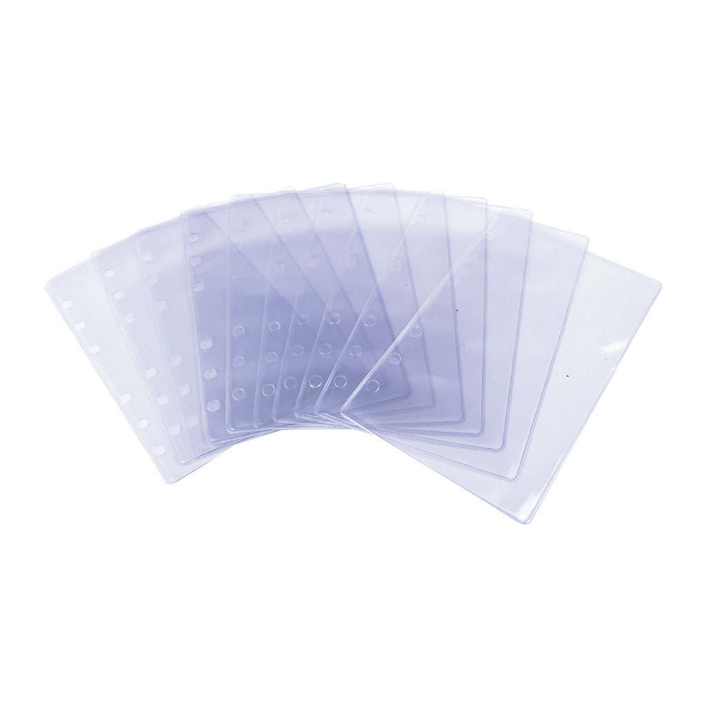 Recharge de 10 feuillets transparents Ares pour classeur chef de groupe de poche