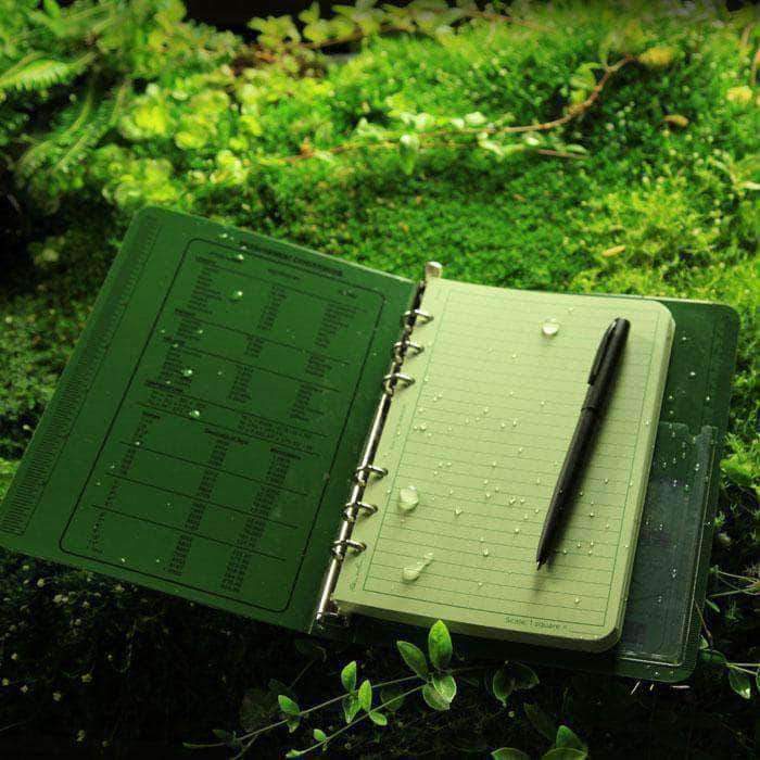 Recharge de 100 feuilles Rite In The Rain 12 × 18 cm perforées pour classeur six anneaux