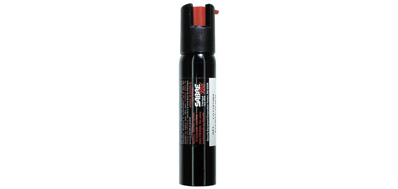 Aérosol lacrymogène en gel Sabre Red 35 ml jet filaire 12 giclées marqueur UV