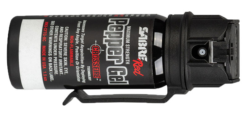 Aérosol lacrymogène Sabre Red MK-3 Crossfire 45 ml jet filaire 1,33 % MC